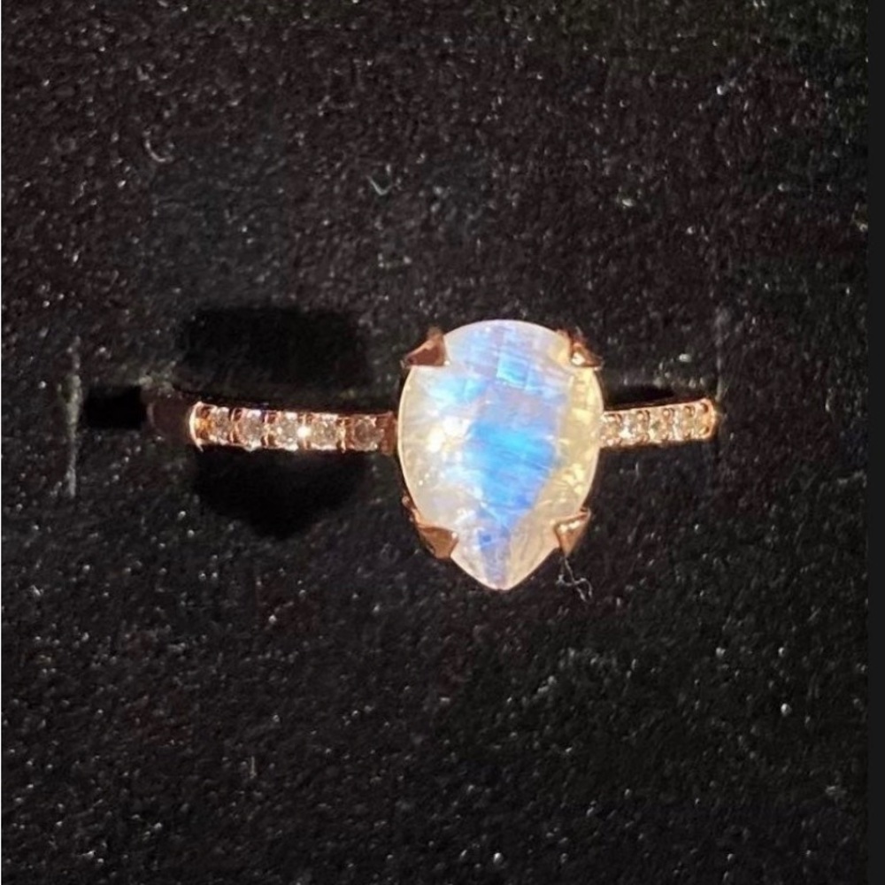 Moonstone Rose Gold Ring